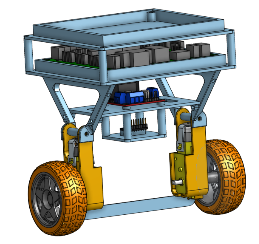 Onshape assembly of the balancing robot
